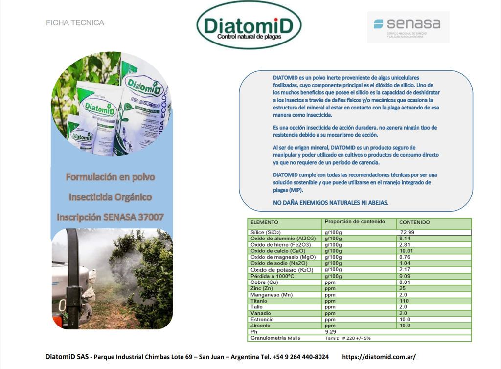 DiatomID Insecticida Orgánico